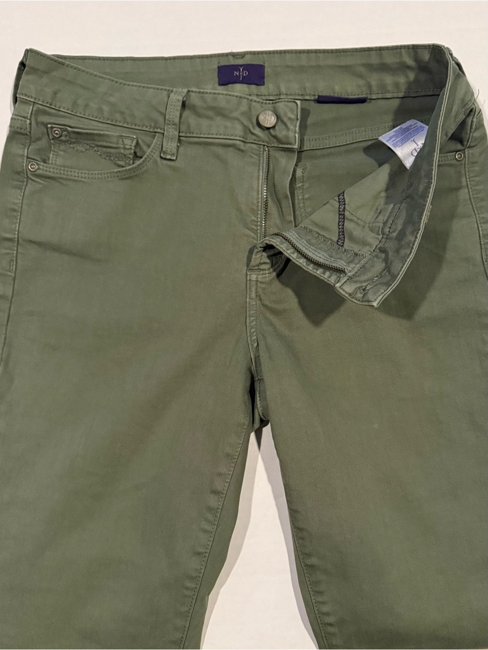 Women’s NYDJ Olive Green Ankle Jeans Lift Tuck Technology